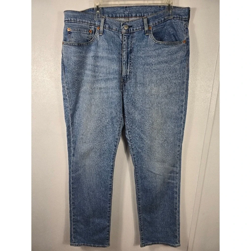 Levis 514 Straight Fit Jeans Blue 38x30 Denim‎ Medium Wash Classic Pants